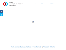 Tablet Screenshot of colegiotraductores.org.uy